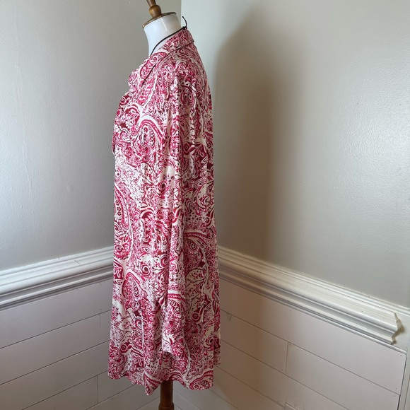 Bit & Bridle Paisley Print Shirt Dress 1X FREE SHIP - Picture 2 of 4